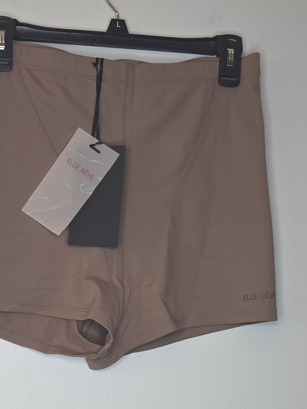 Elle Reves W9men's Athletic Shorts in Brown
